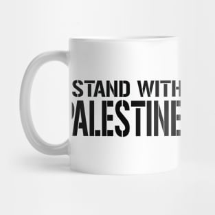 I stand with PALESTINE Black Mug